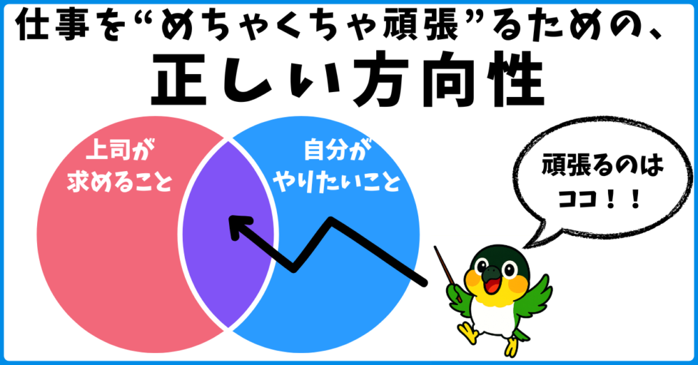 仕事を「めちゃくちゃ頑張る」ための、正しい方向性